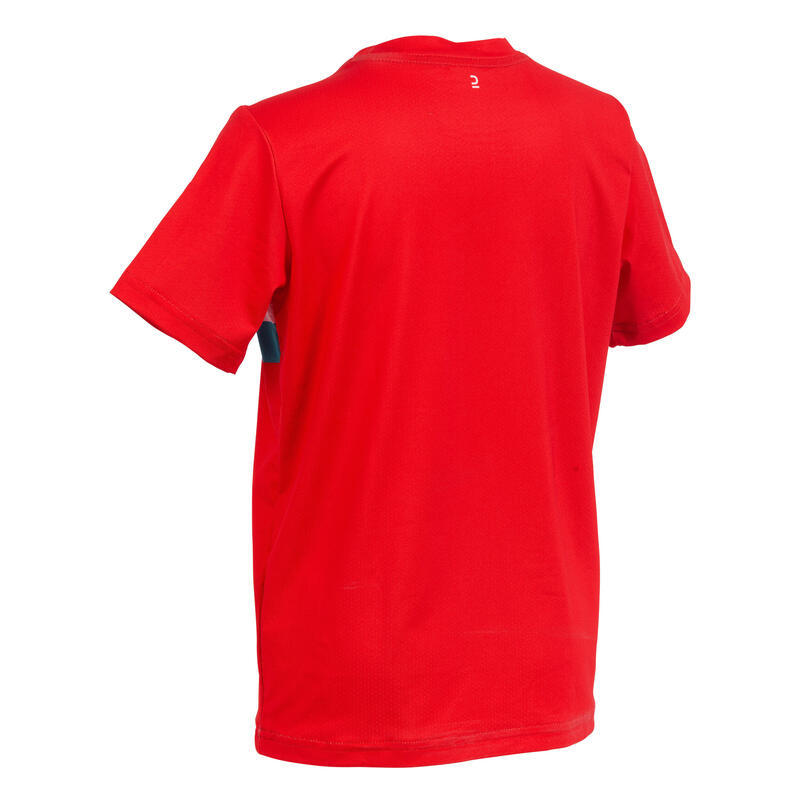 Hockeyshirt voor de opwarming kinderen rood