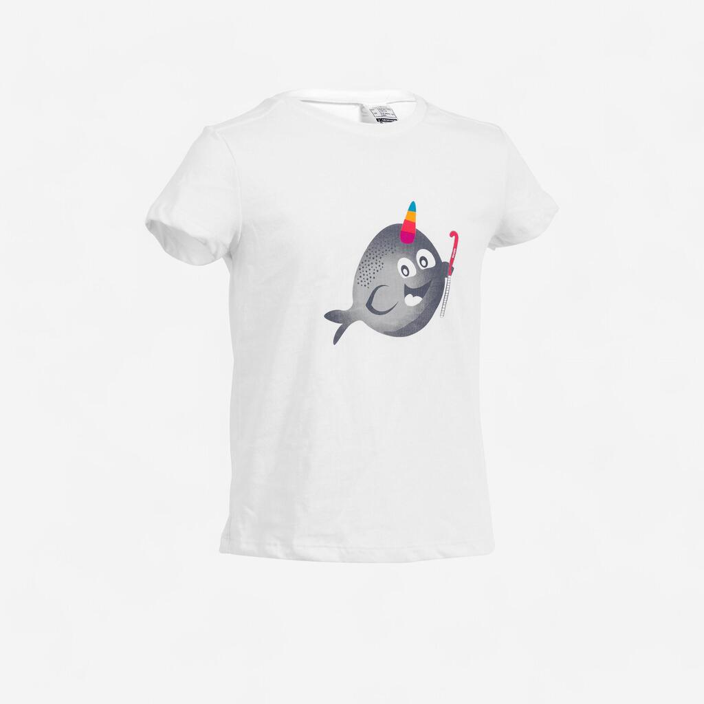 T-Shirt Feldhockey FH110 Kinder Mädchen Narwal