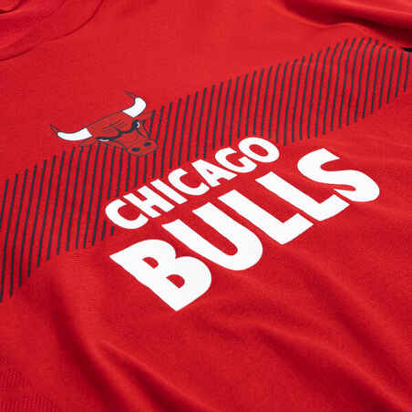 Παιδική μακρυμάνικη φανέλα μπάσκετ UT500 - NBA Chicago Bulls/Κόκκινο