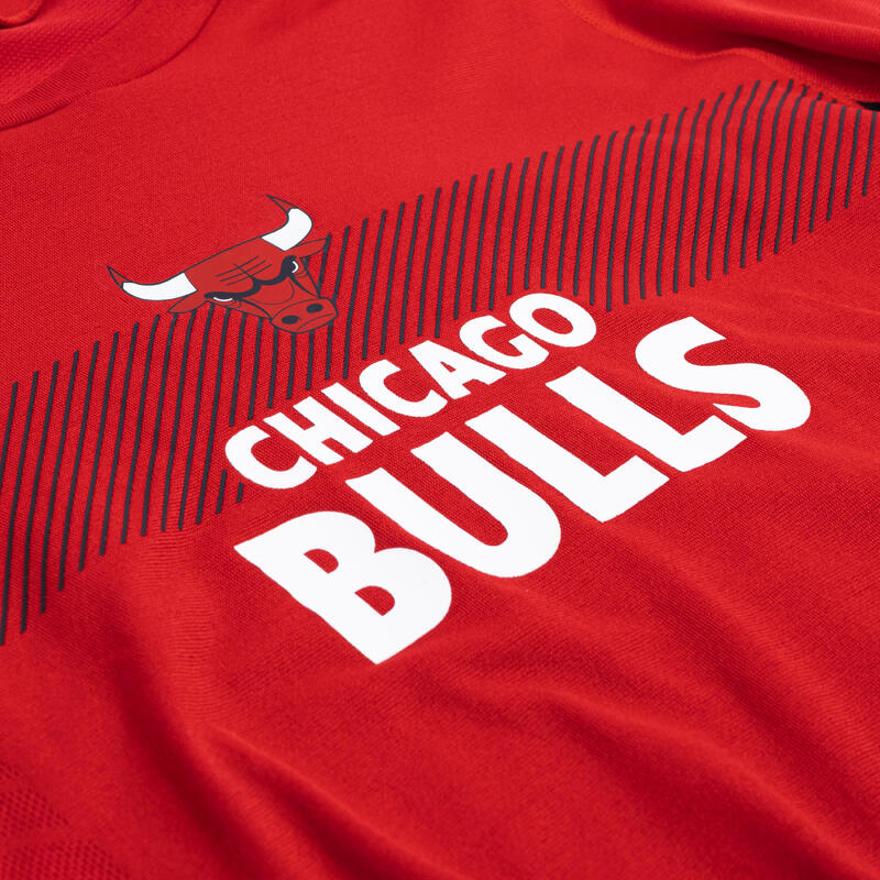 Dětský basketbalový spodní dres NBA Chicago Bulls UT500 červený 