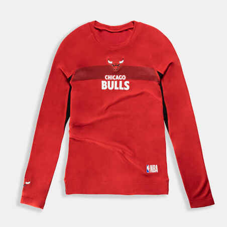 Παιδική μακρυμάνικη φανέλα μπάσκετ UT500 - NBA Chicago Bulls/Κόκκινο