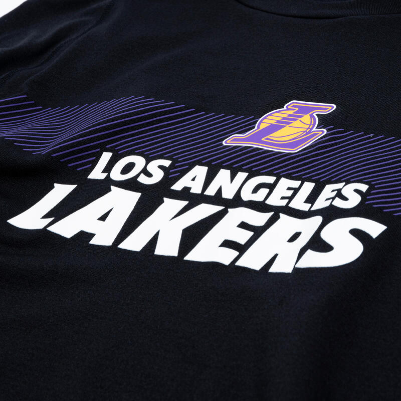 Basketball Funktionsshirt UT500 NBA Los Angeles Lakers Kinder schwarz