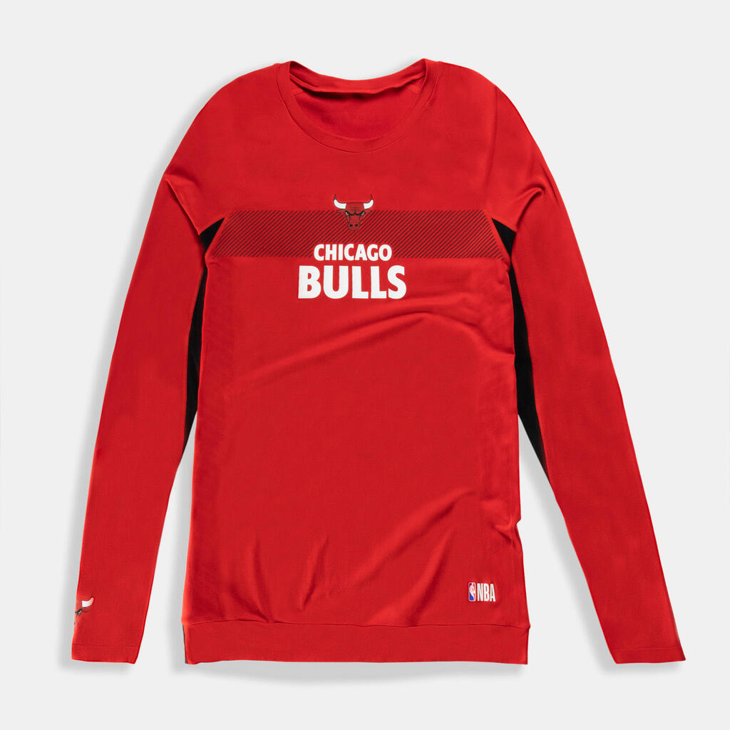 Pánske spodné tričko NBA Bulls s dlhým rukávom červené