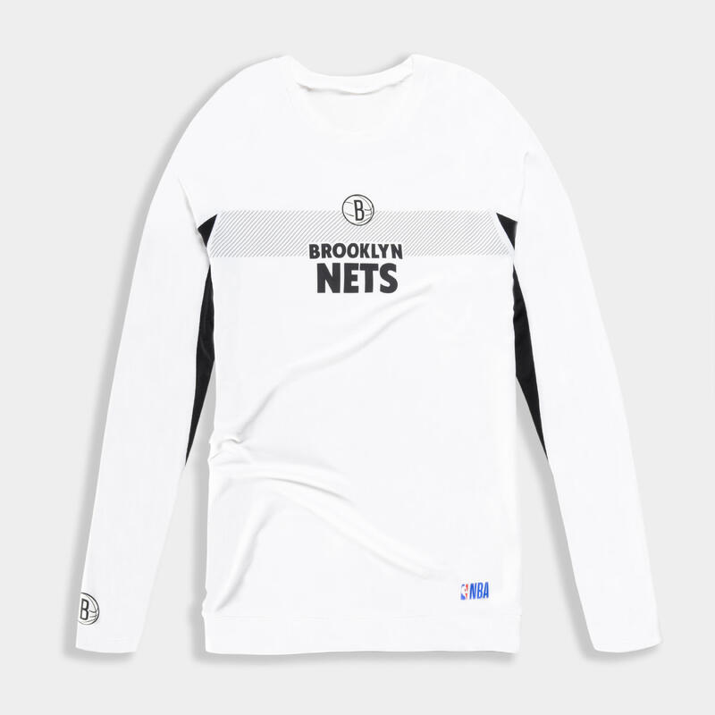 Camisola Térmica de Basquetebol Adulto NBA Brooklyn Nets UT500 Branco