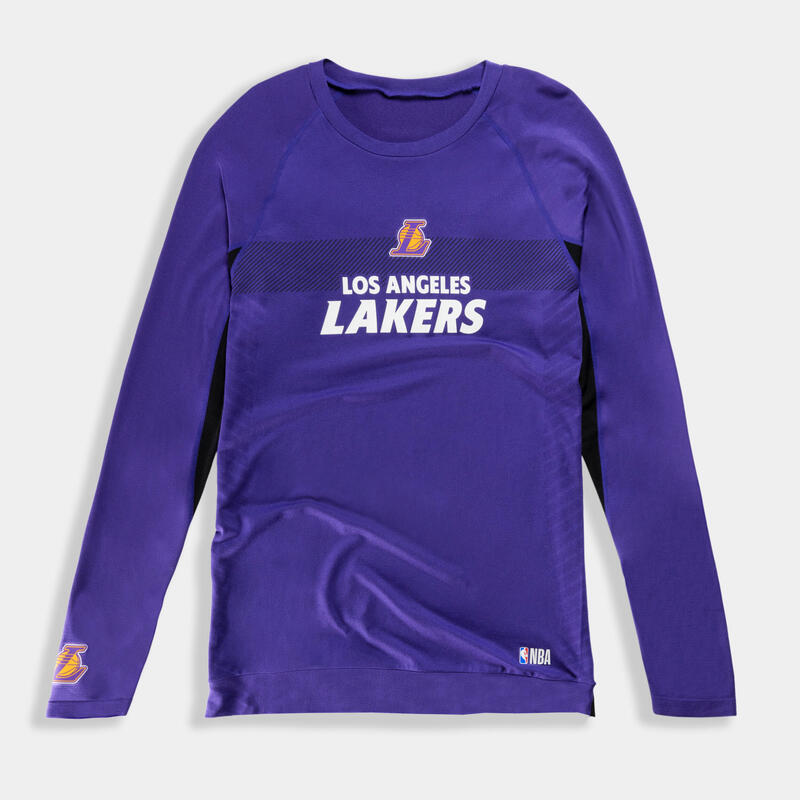 Buy Men'S Slim Fit Basketball Base Layer Jersey Ut500 - Nba Los Angeles  Lakers Online