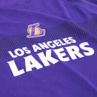 Funktionsshirt langarm Basketball UT500LS Slim-Form Lakers Herren violett