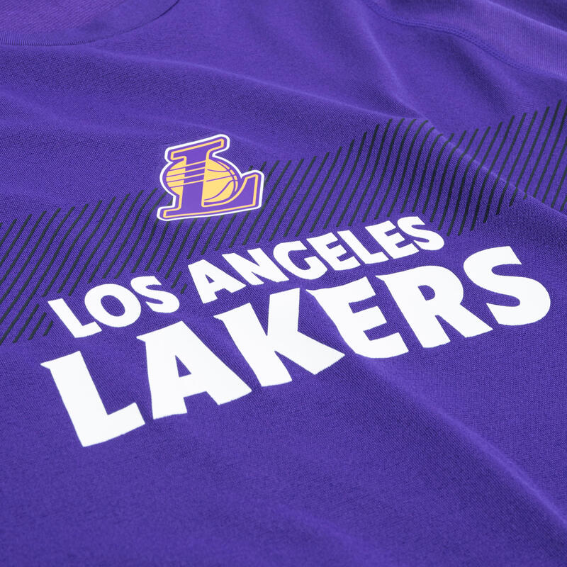 Bluză termică Baschet UT500 NBA LOS ANGELES LAKERS Mov Adulți 