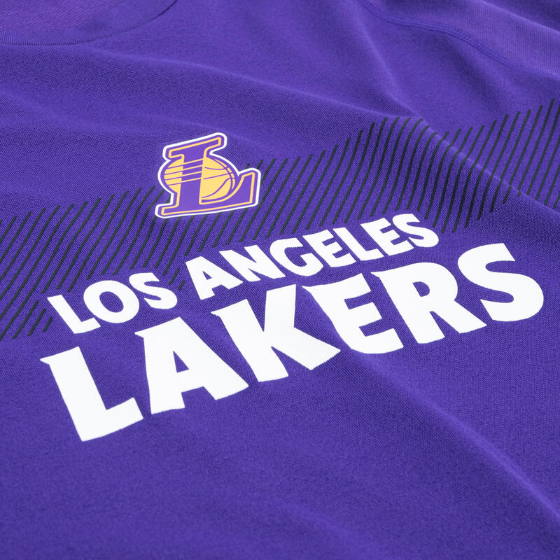 Podkoszulek do koszykówki dla kobiet i mężczyzn NBA Tarmak UT500 Los Angeles Lakers