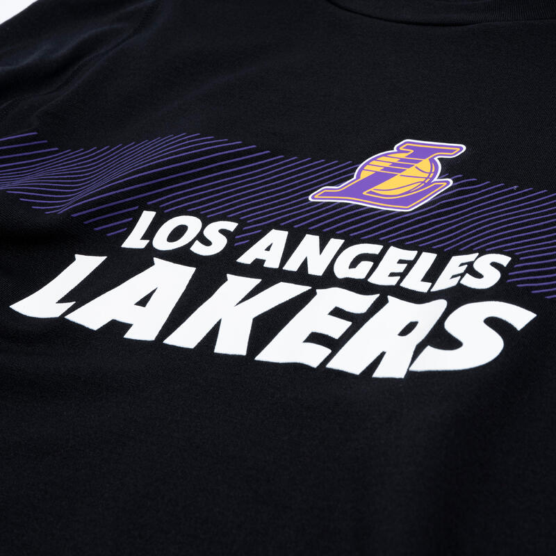 Bluză termică Baschet UT500 NBA LOS ANGELES LAKERS Negru Adulți 