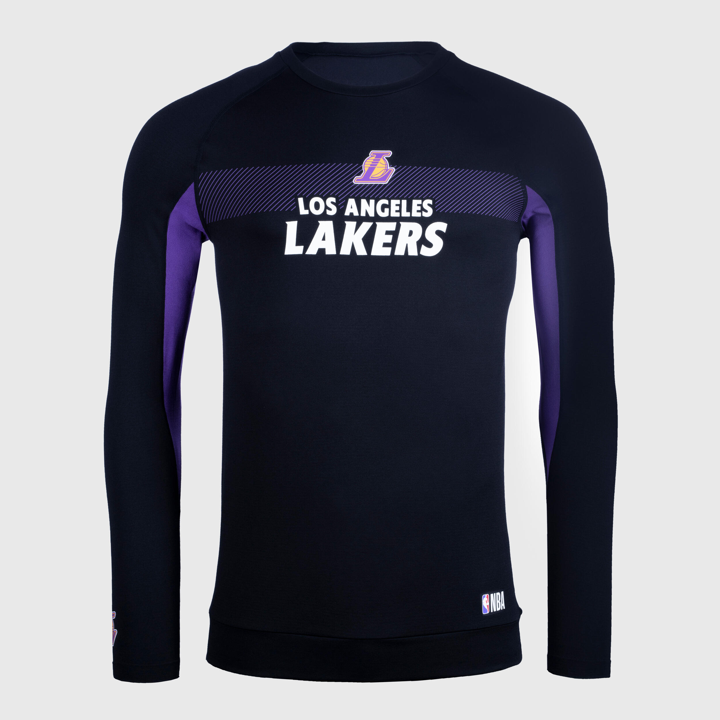 Maglia termica maniche lunghe basket UT 500 NBA LAKERS nera TARMAK |  DECATHLON