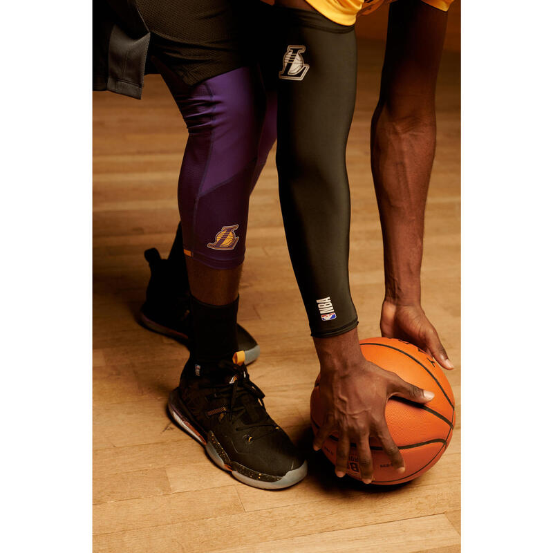 Legging 3/4 de basketball NBA Los Angeles Lakers Adulte - 500 violet