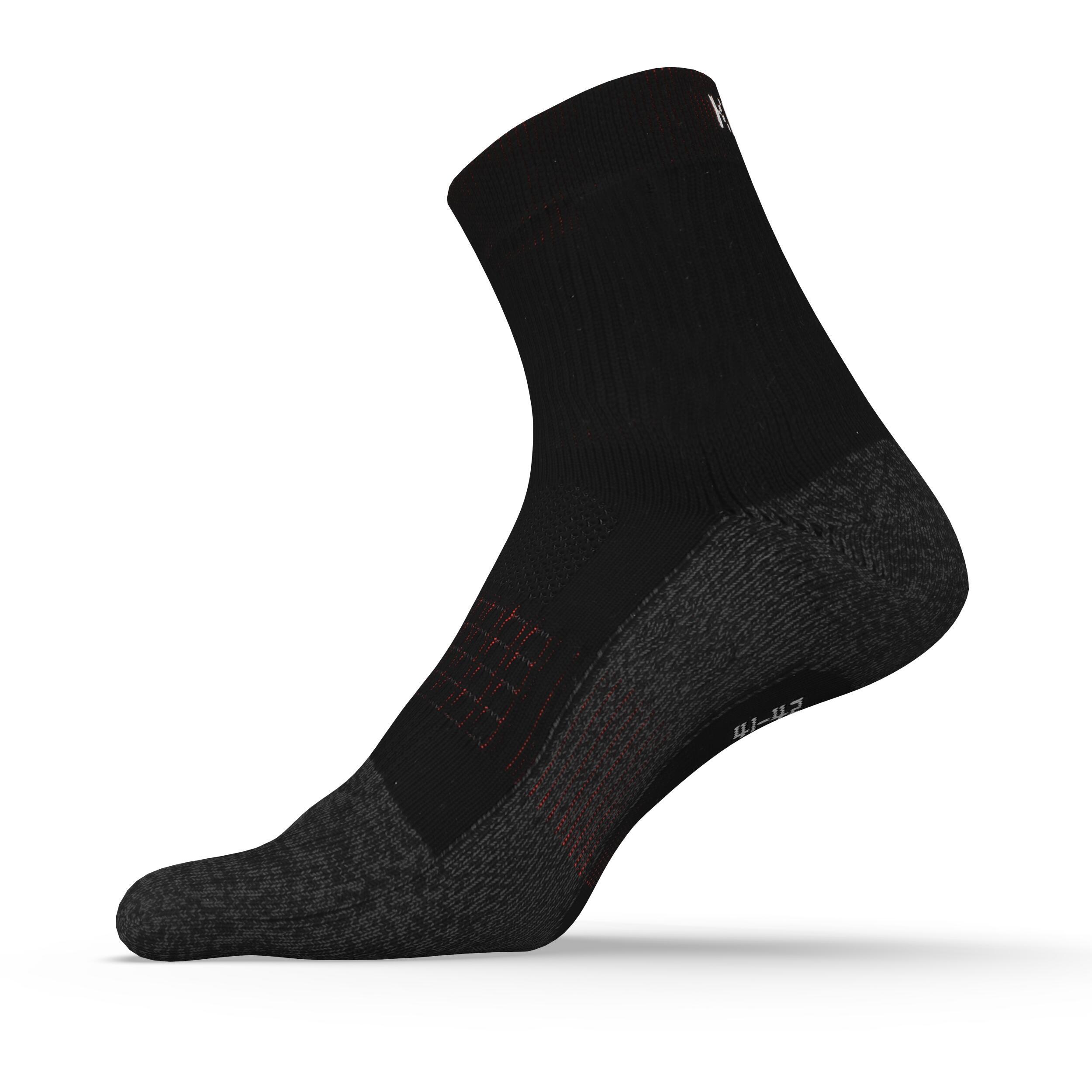 Run900 5-Finger Socks - Black/Red 4/5