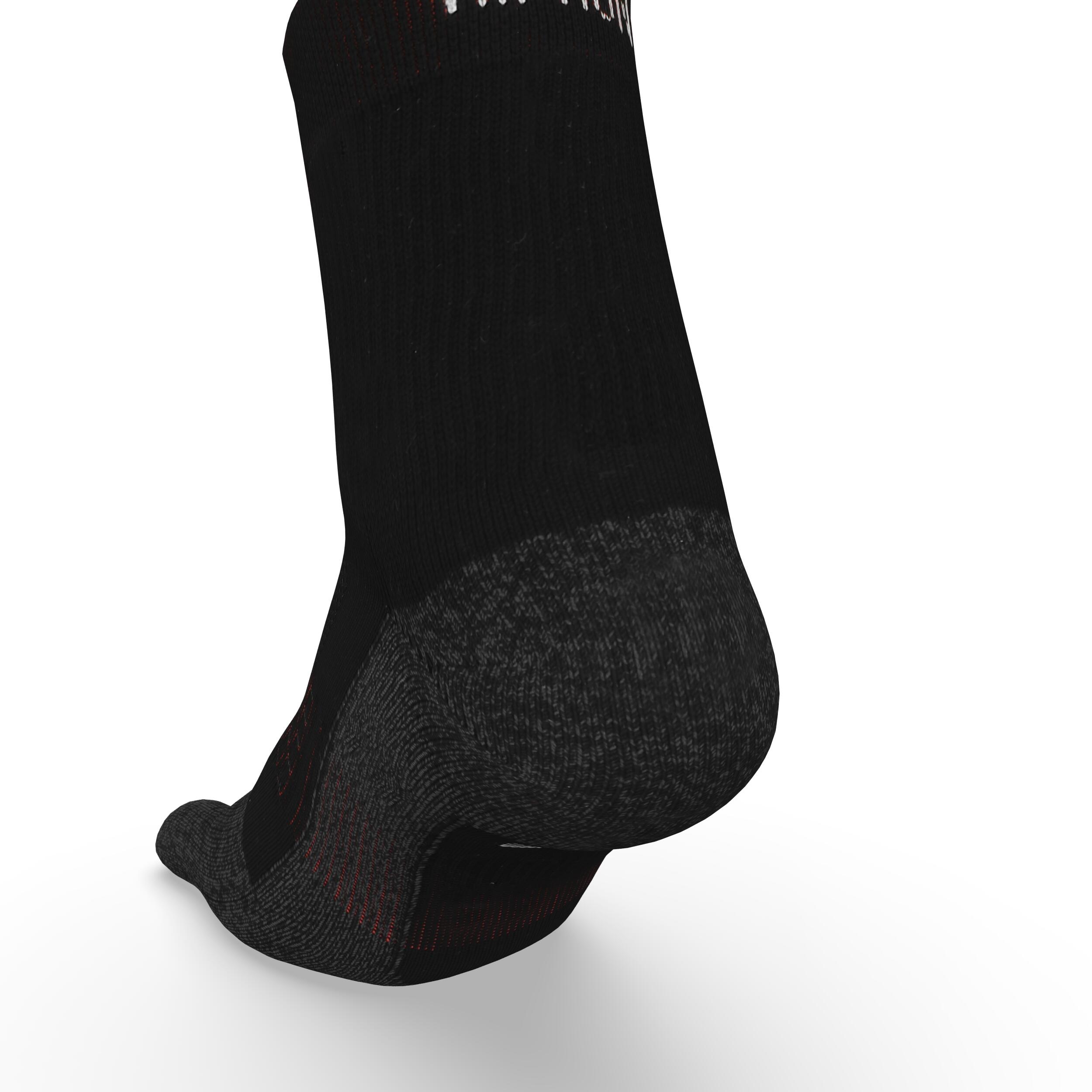 Run900 5-Finger Socks - Black/Red 5/5