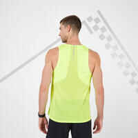 Kiprun Light Men's Running Breathable Tank Top - yellow