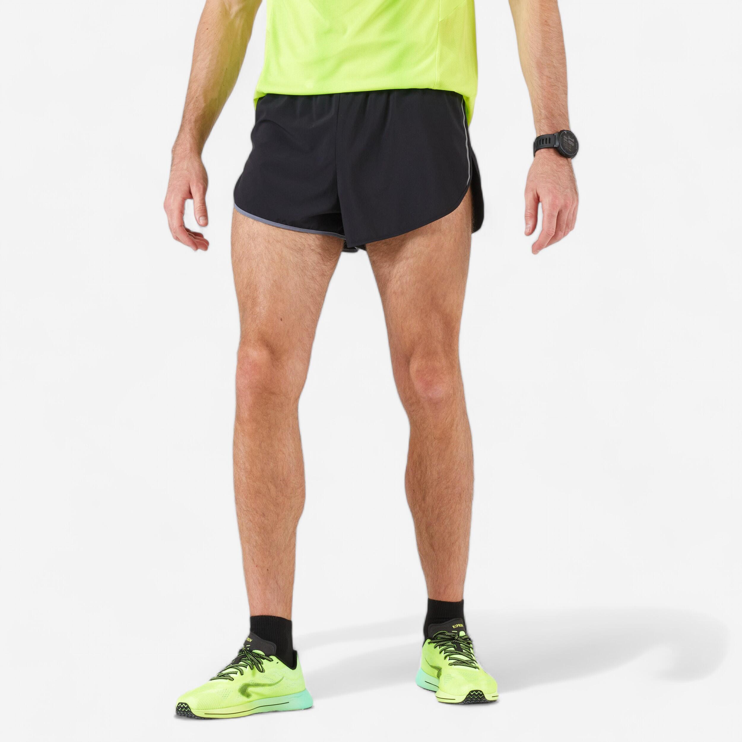 Mens high split 2025 running shorts