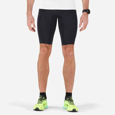 Licra corta de Running para hombre Kiprun negro