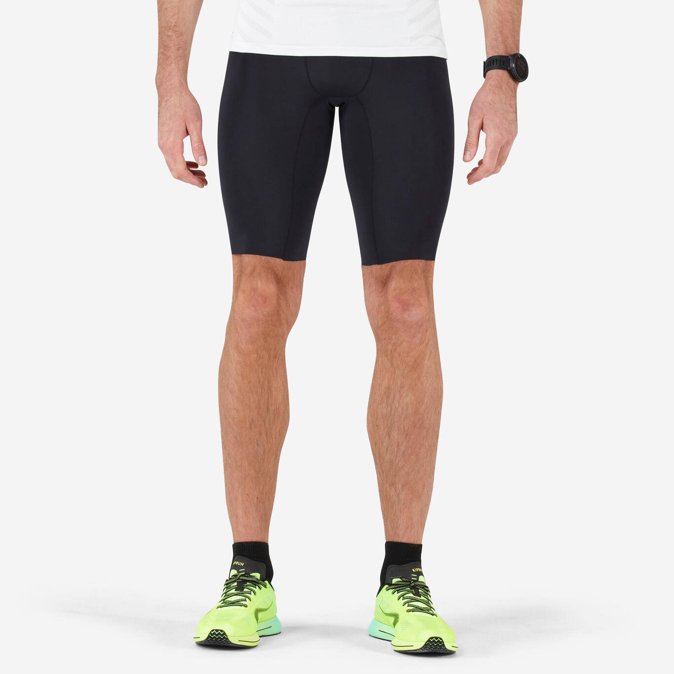 Men's Running Tight Shorts - black - Decathlon