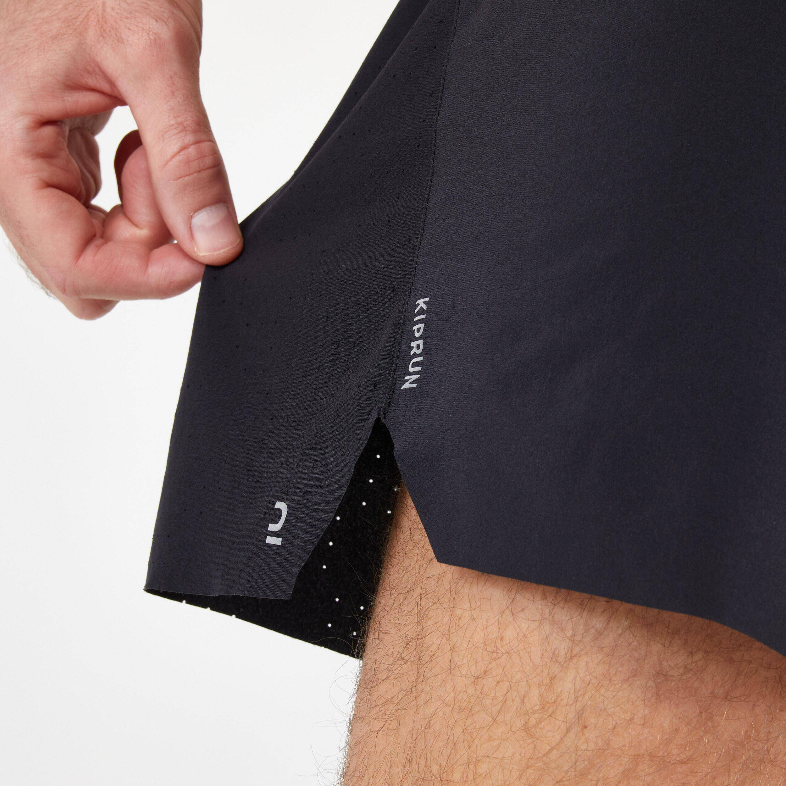 Men's KIPRUN Run 500 Comfort Seamless Running Shorts - Black -  5