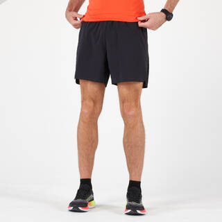 Men's KIPRUN Run 500 Comfort Seamless Running Shorts - Black