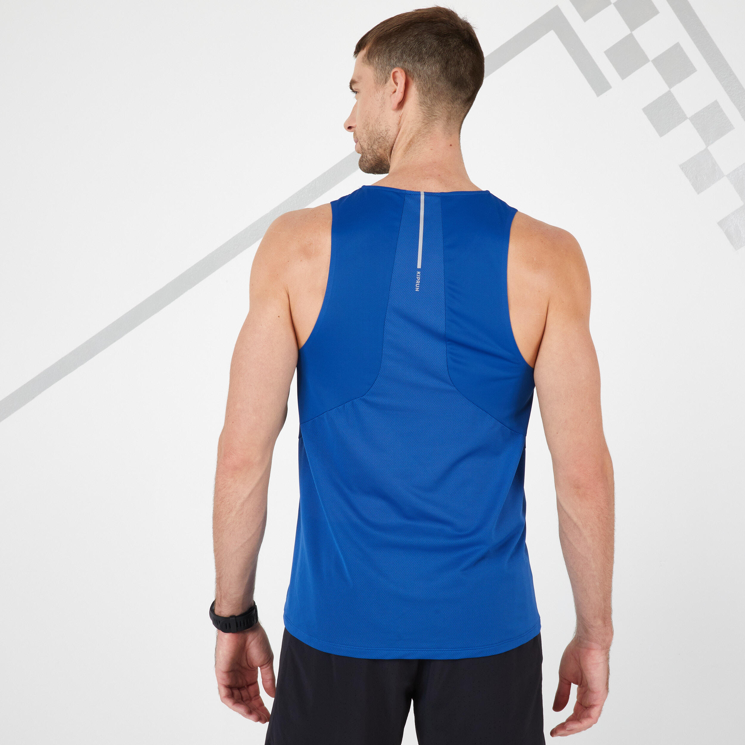 Men's Breathable Running Tank Top Kiprun Light - limited edition blue 6/9