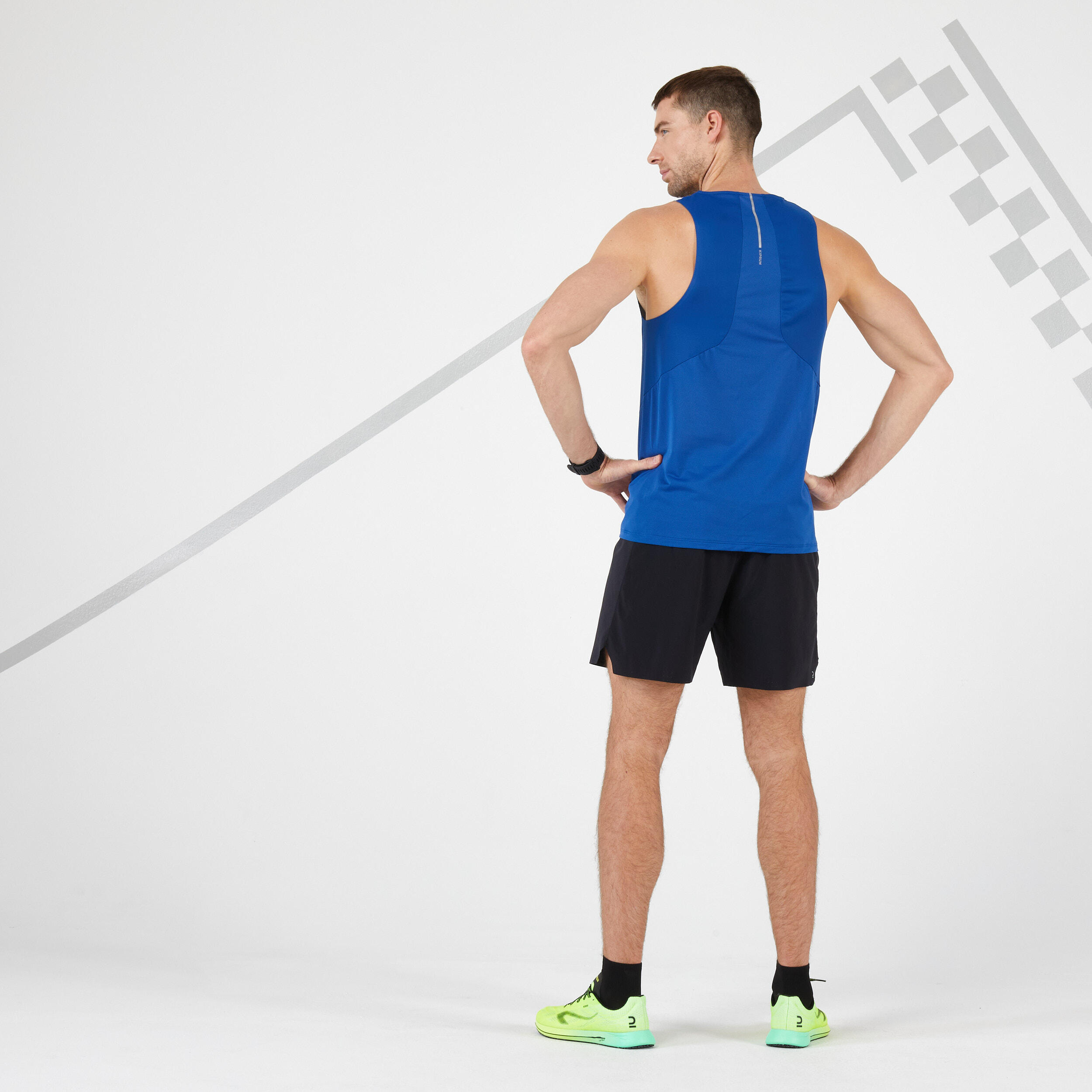 Men's Breathable Running Tank Top Kiprun Light - limited edition blue 3/9