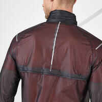 LIGHT SHOWERPROOF MEN'S RUNNING JACKET - BLACK