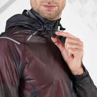 LIGHT SHOWERPROOF MEN'S RUNNING JACKET - BLACK