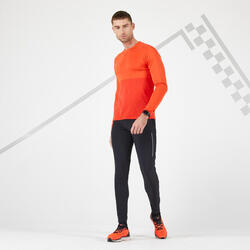 PANTALON RUNNING HOMME COUPE FITTEE KIPRUN LIGHT NOIR