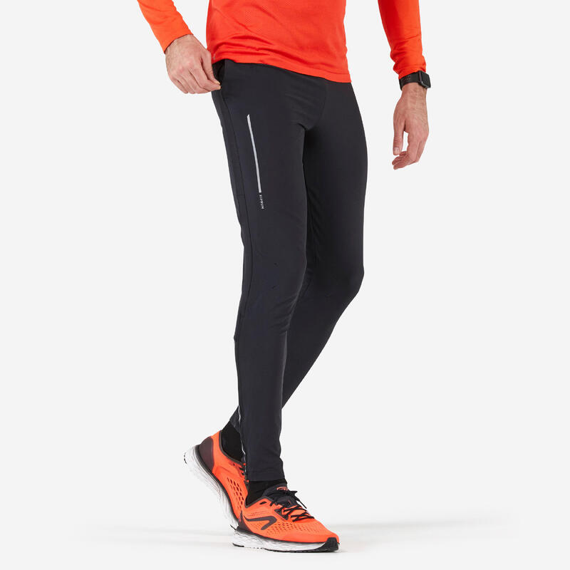 Pantalon ajusté de running Homme - KIPRUN Run 500 Fit Noir