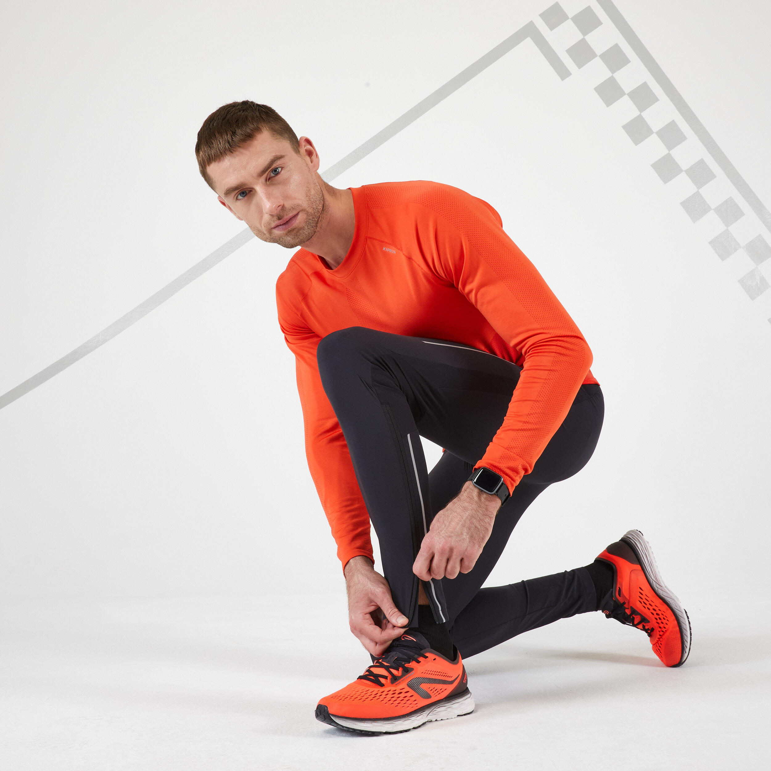 Pantalon running 2025 homme intersport