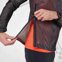 LIGHT SHOWERPROOF MEN'S RUNNING JACKET - BLACK