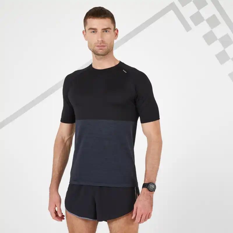 Kiprun Care Men's Running Breathable T-Shirt - black