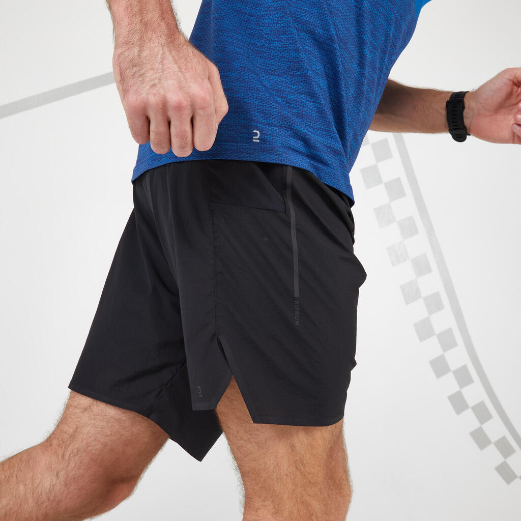 Laufshorts Marathon Herren schwarz