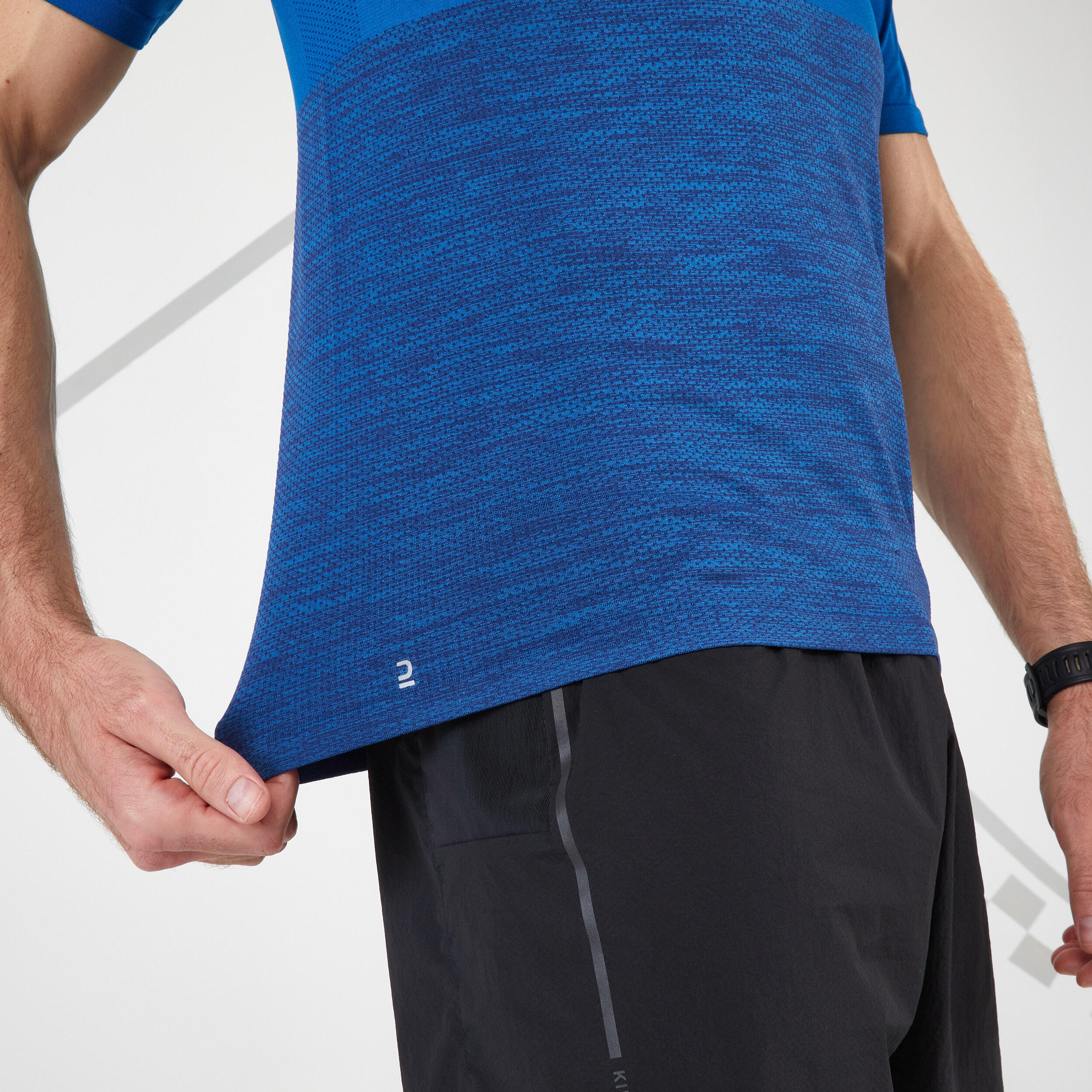 Men's Running T-Shirt - Blue - KIPRUN