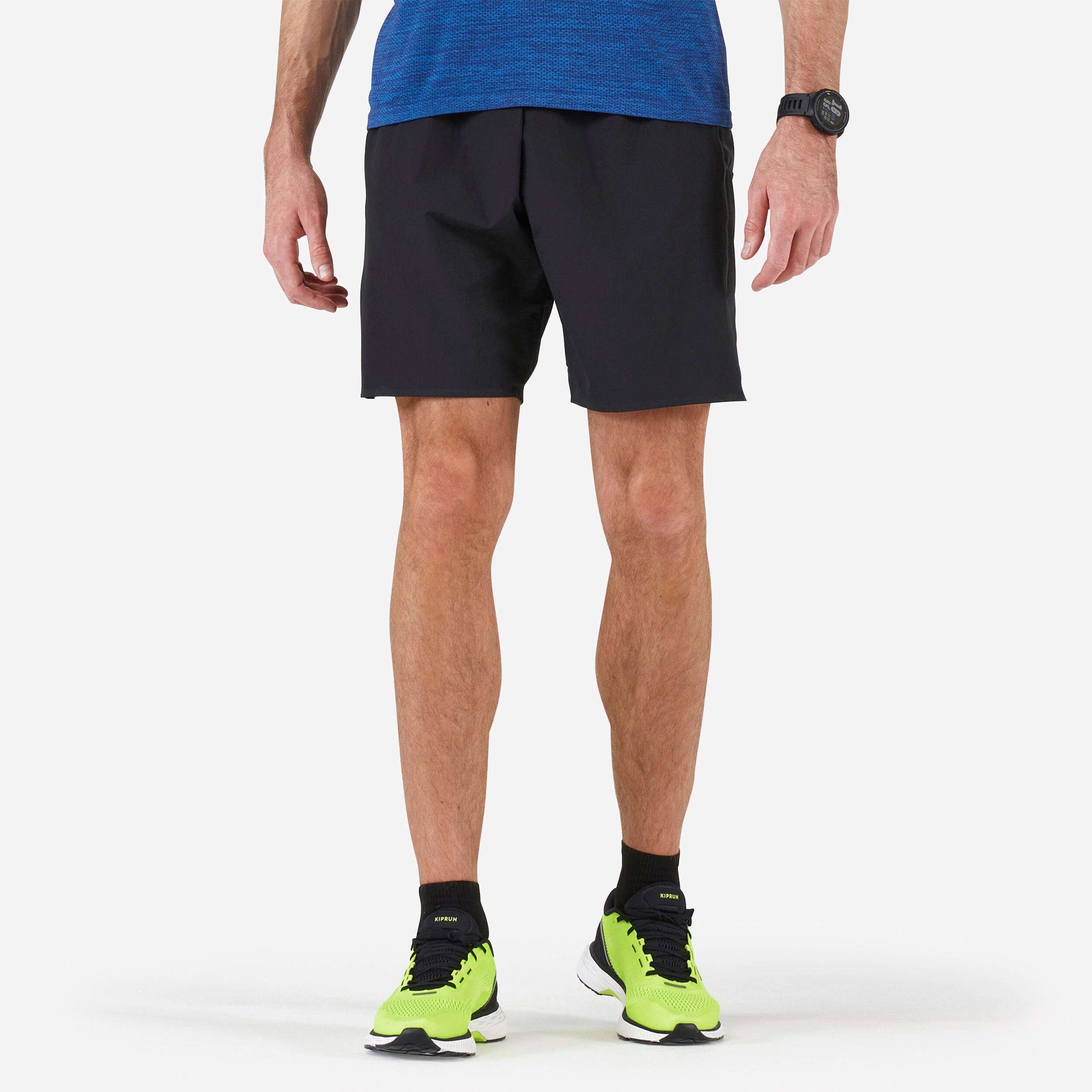 Pantaloncini con marsupio running uomo MARATHON neri KIPRUN | DECATHLON