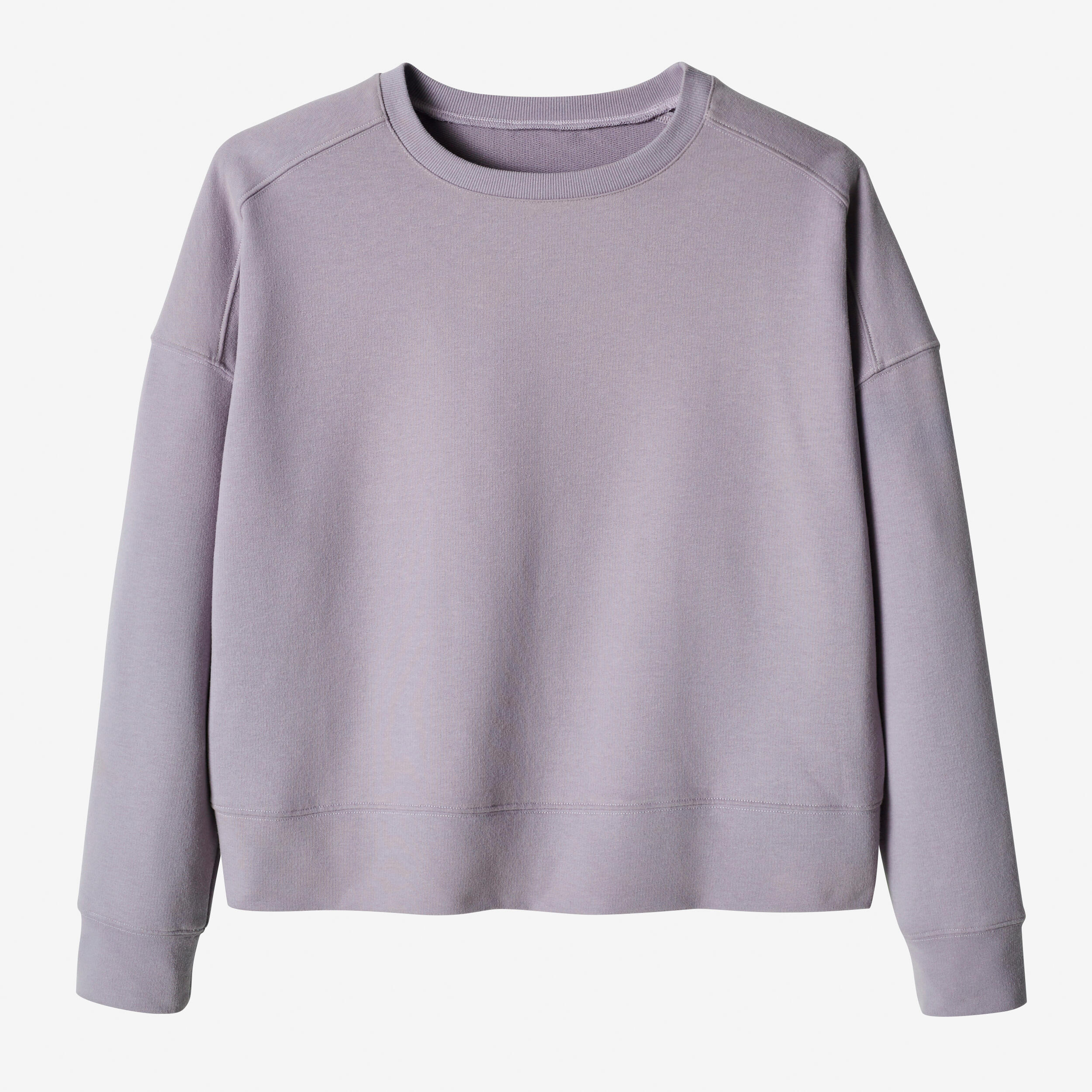 Women's Loose-Fit Fitness Sweatshirt 120 - Purple 7/7