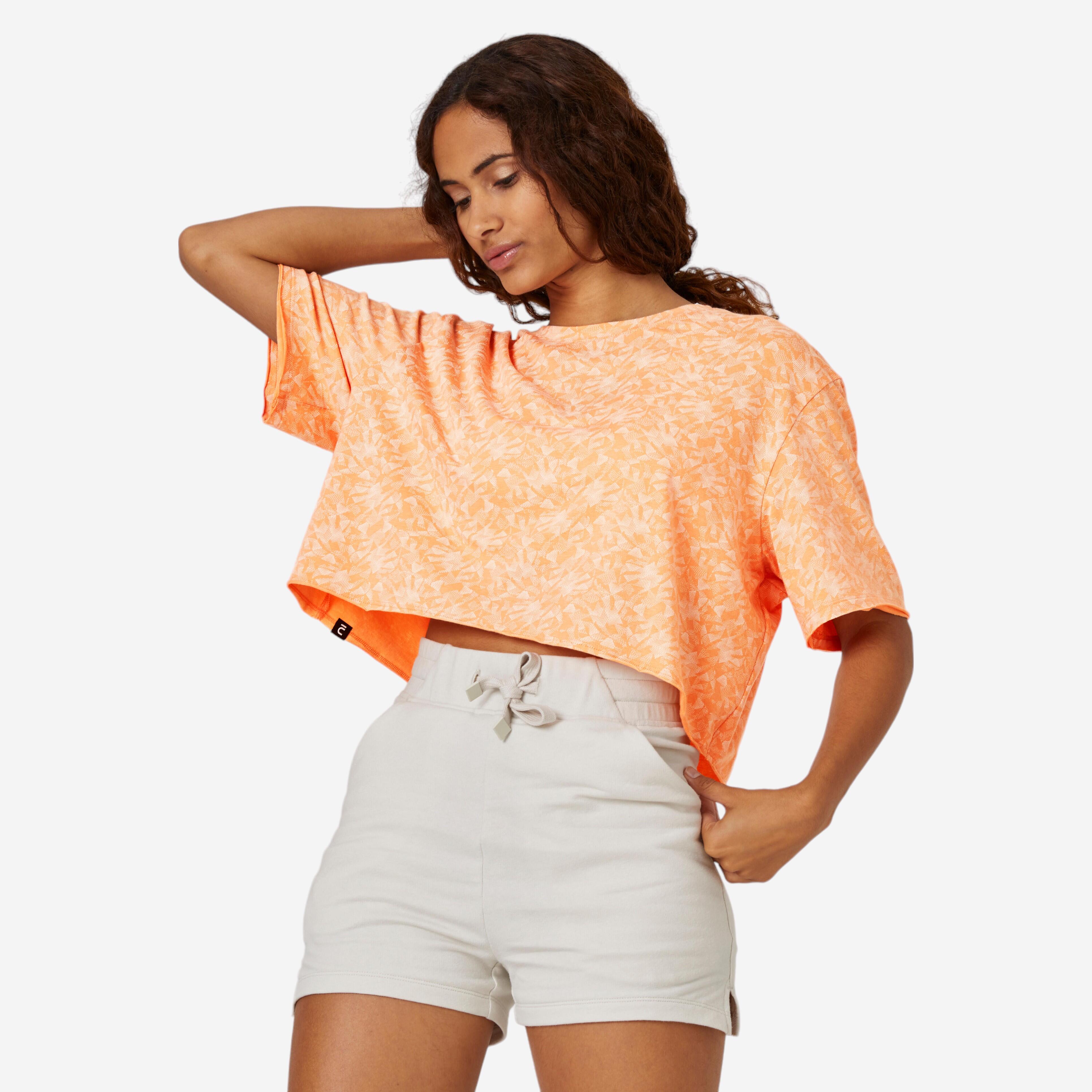 Women's Cropped Short-Sleeved Straight 