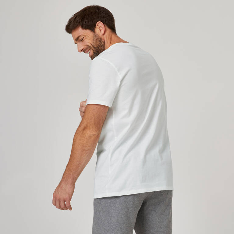 Men's Fitness T-Shirt 100 Sportee - White