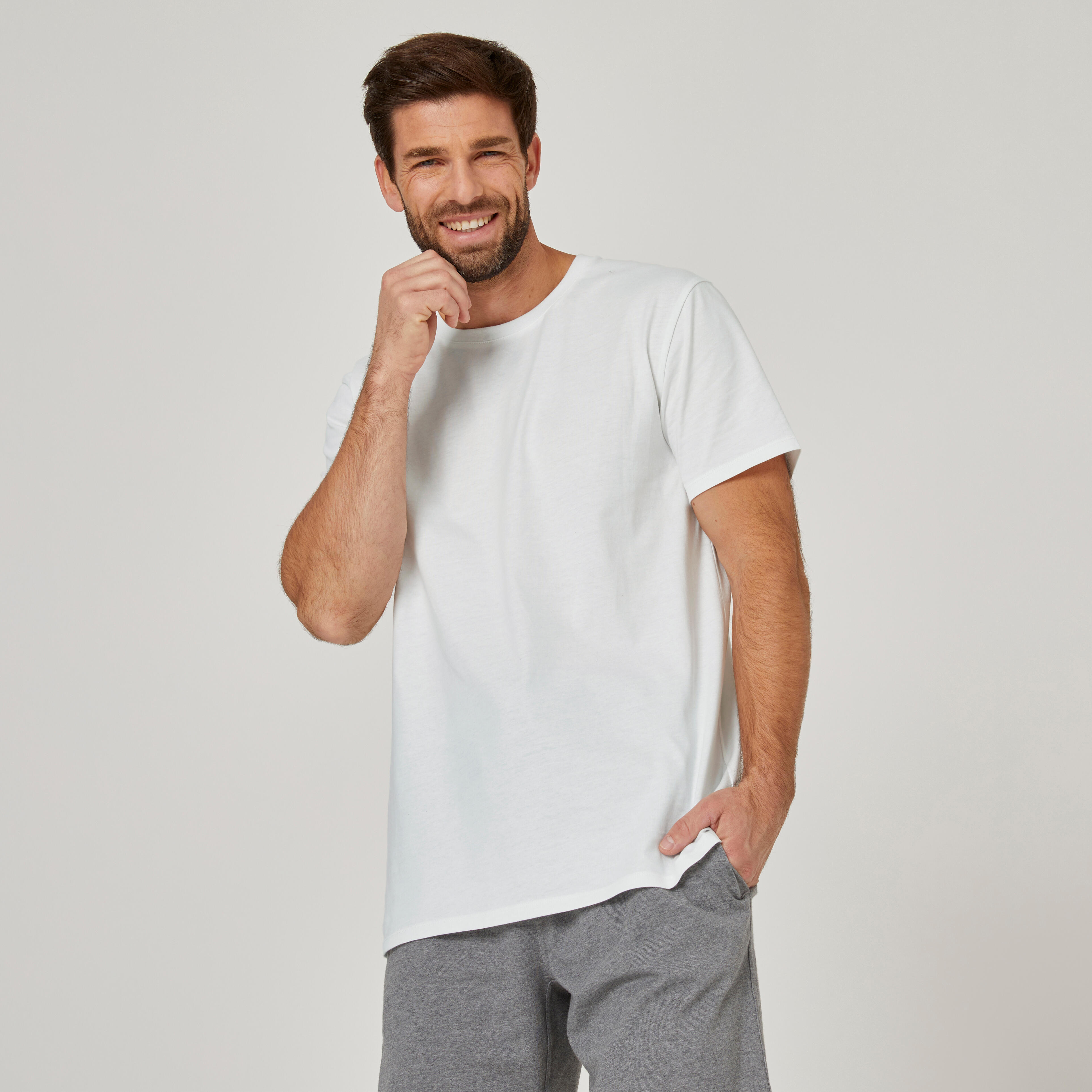 Men's Short-Sleeved Straight-Cut Crew 