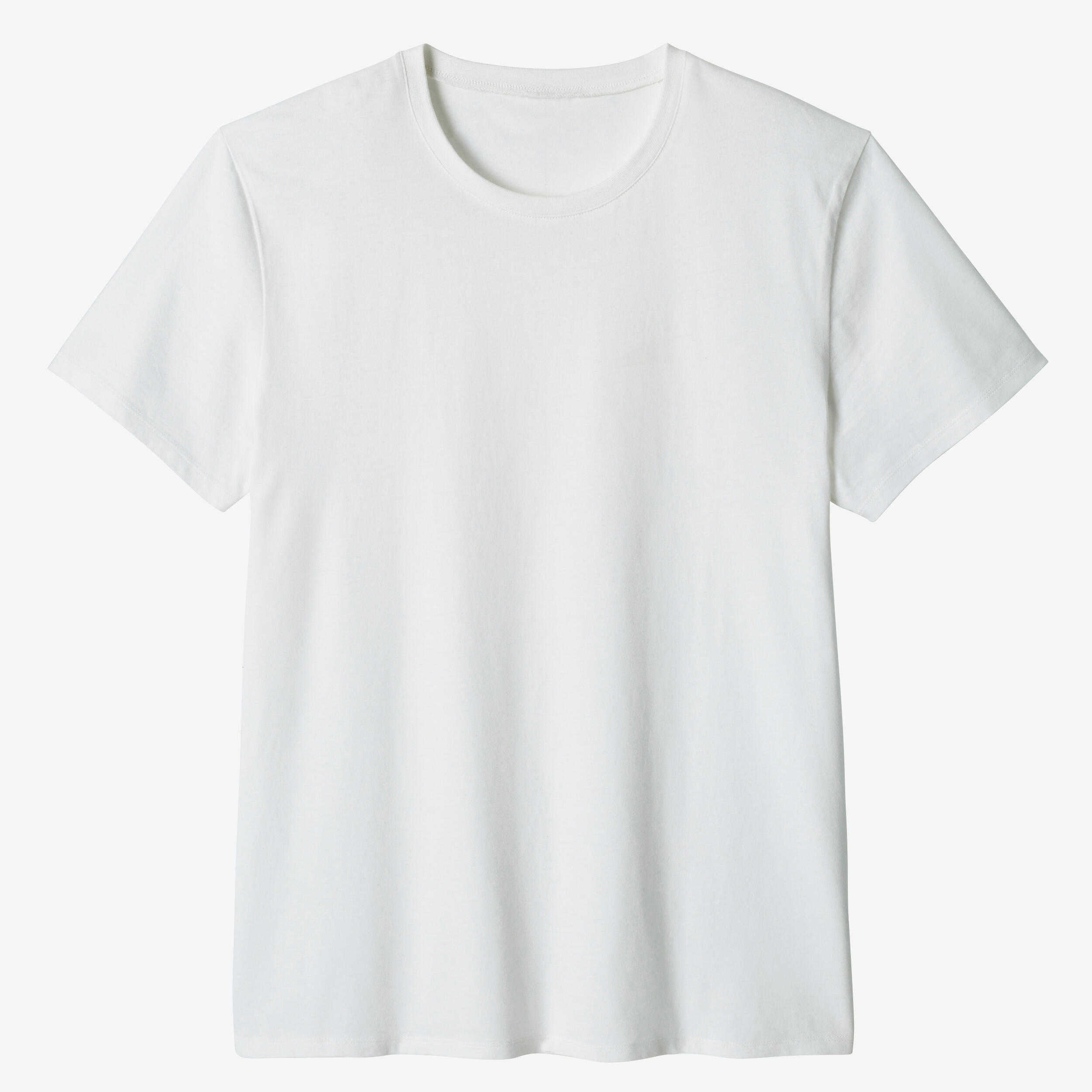 Men’s Gym Straight-Cut T-Shirt - 100 White - Snow white‎ - Domyos ...