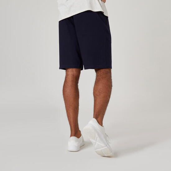 Short fitness homme - 500 bleu noir