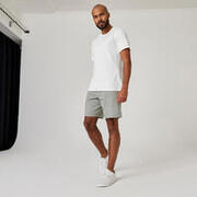 Men's Gym cotton blend shorts regular fit-Grey