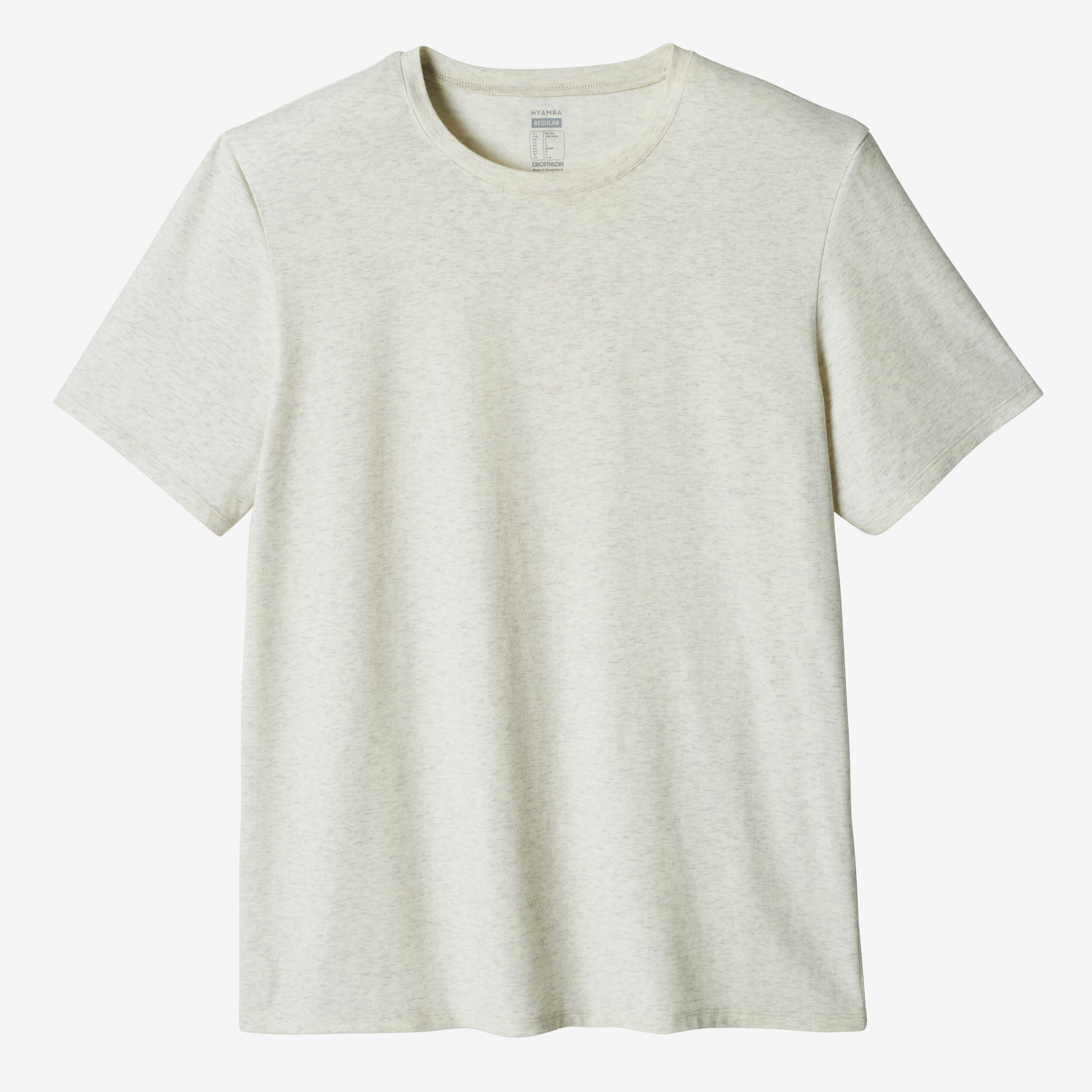 Men's Regular Fit Cotton T-Shirt - Sage White