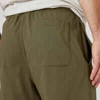 Men's Fitness Shorts 500 Essentials - Khaki