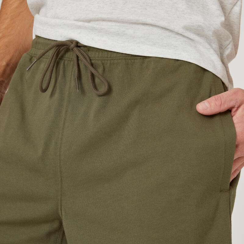 Pantalon scurt Regular 500 Fitness Essentials Kaki Bărbaţi 