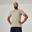 T-shirt fitness manches courtes droit col rond coton homme - 500 gris sauge