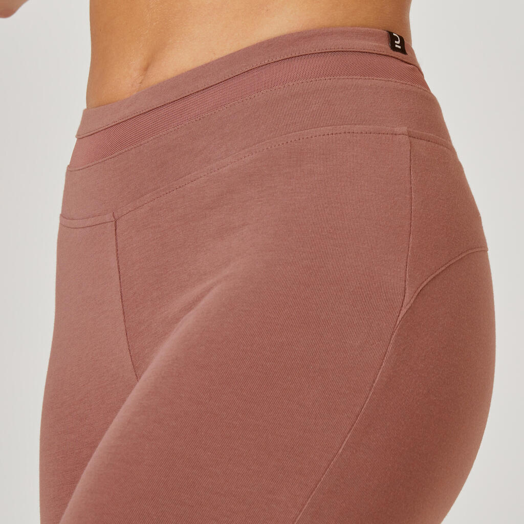 Slim-Fit Fitness Cropped Bottoms 520 - Purple