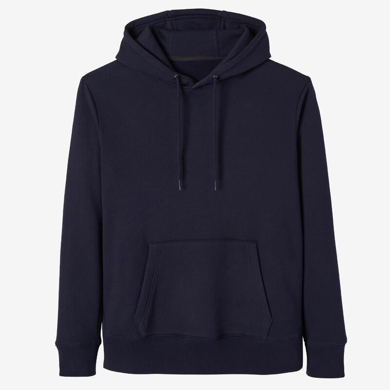 Sweat à capuche Fitness Homme - 500 Essentials Bleu noir