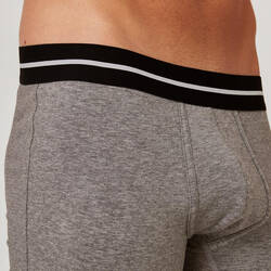 Men's Cotton-Rich Fitness Boxer Shorts 520 - Grey