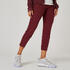 Women's Gym Pants 7/8 length printed-Burgundy